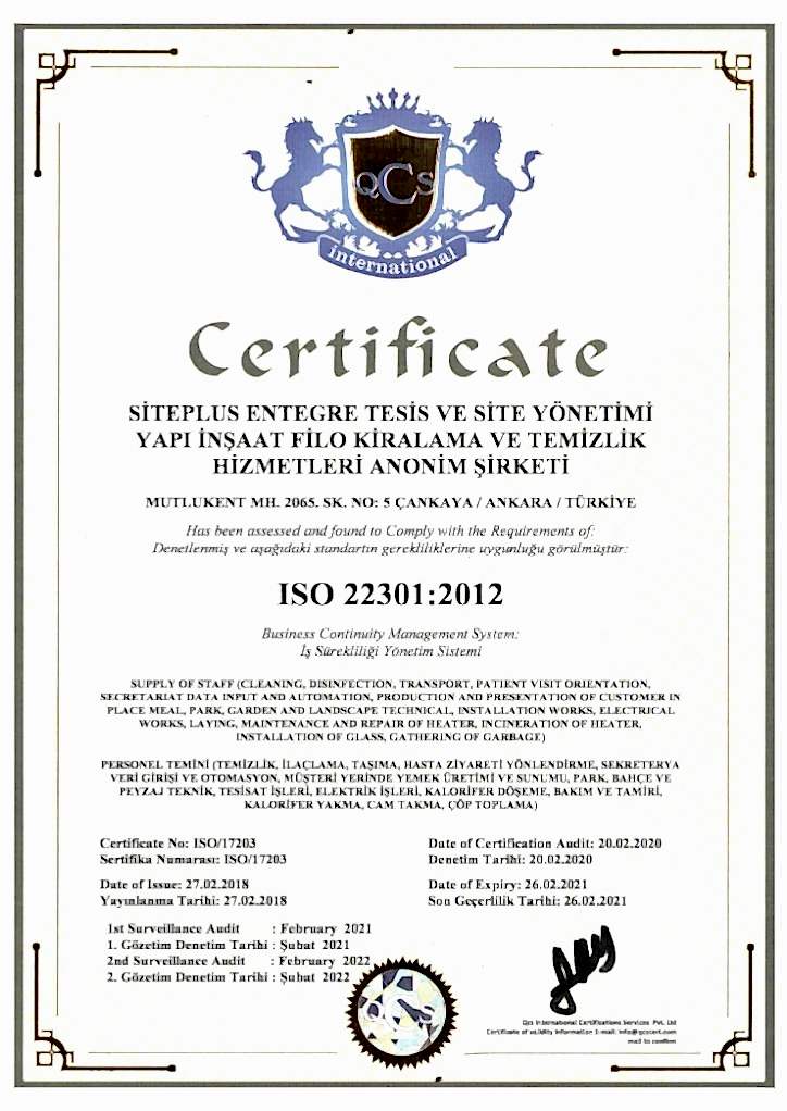 ISO 22301 2012