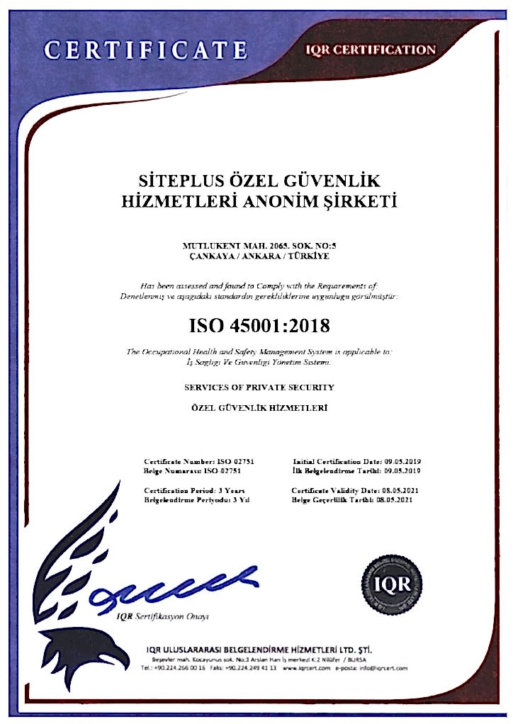 ISO 45001 2018